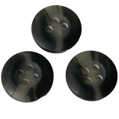 14mm Faux Boynuz Düğmeli Gri Renk Kaban Üzerinde Kullanım Ceket Dış Giyim