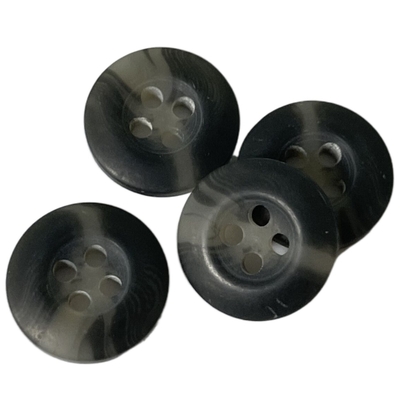 14mm Faux Boynuz Düğmeli Gri Renk Kaban Üzerinde Kullanım Ceket Dış Giyim